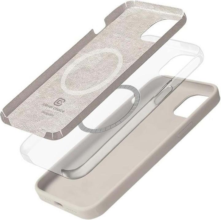 Produktbild Crong Color Cover Magnetic - Etui iPhone 14 / iPhone 13 MagSafe (kamienny beż) (Apple iPhone 14)