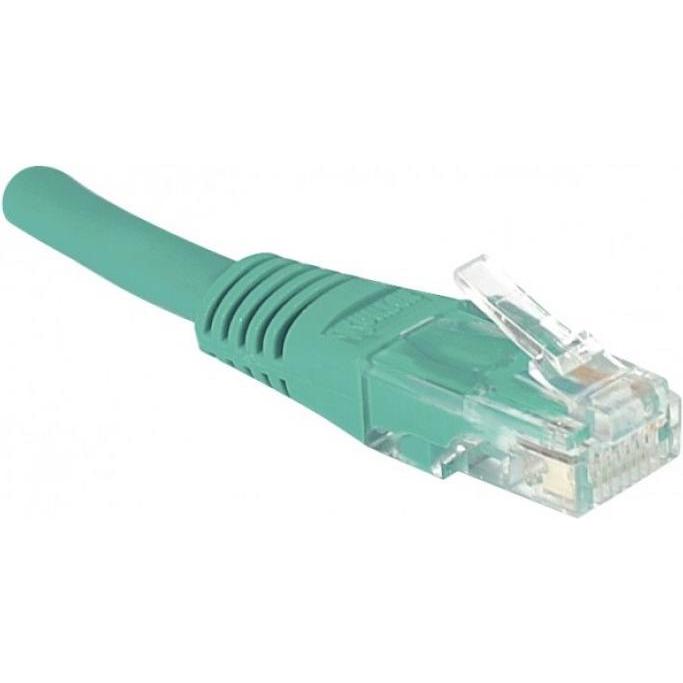 EXC Patch Cord RJ45 CAT.6 U/UTP Green 0.50m (U/UTP, CAT6, 0.50 m), Netzwerkkabel