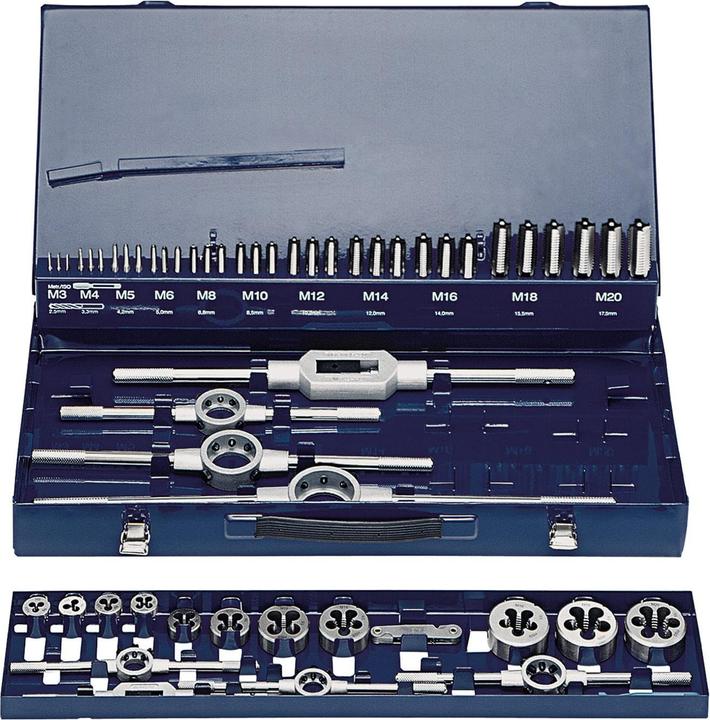 Eventus Thread cutting set 54 pieces HS