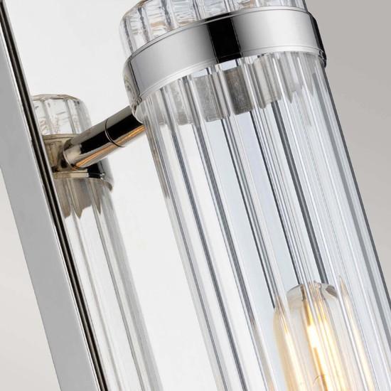 Actual product image Elstead Lighting Wellington wall light E27 polished chrome clear IP44 (820 lm, E27)