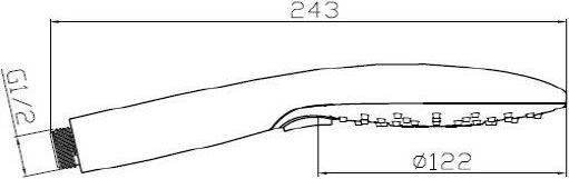 Actual product image Disflex SHOWER HEAD NEPTUNE D6040C