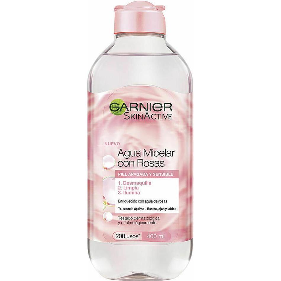 Garnier, Gesichtsreinigung, SKINACTIVE AGUA ROSAS agua micelar 400 ml (Mizellenwasser, 400 ml)