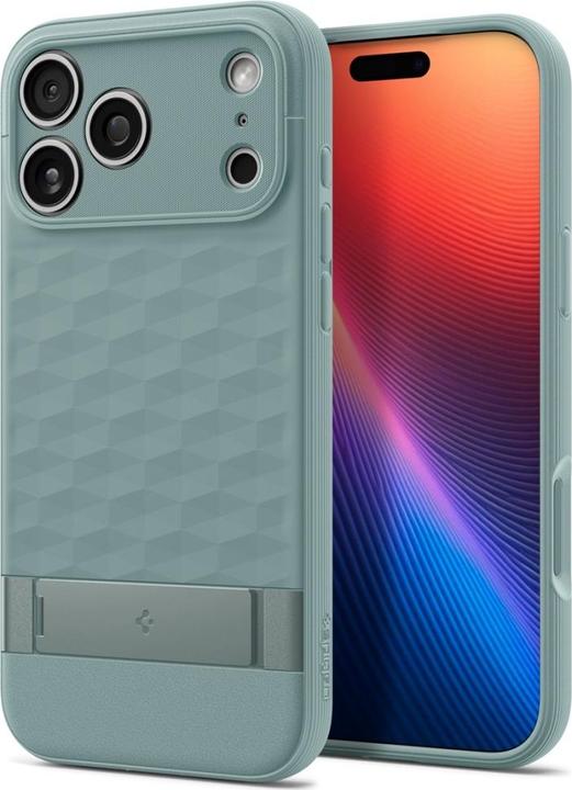 Produktbild Spigen Parallax â€Sâ€ Mag Magsafe case for iPhone 17 Pro Sage Green (Apple iPhone 17 Pro)