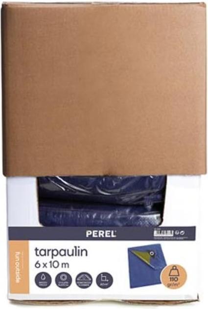 Produktbild Garden Lights Abdeckplane - Blau/Khaki - Strapazierfähig - 6 x 10 m (6 x 10 m)