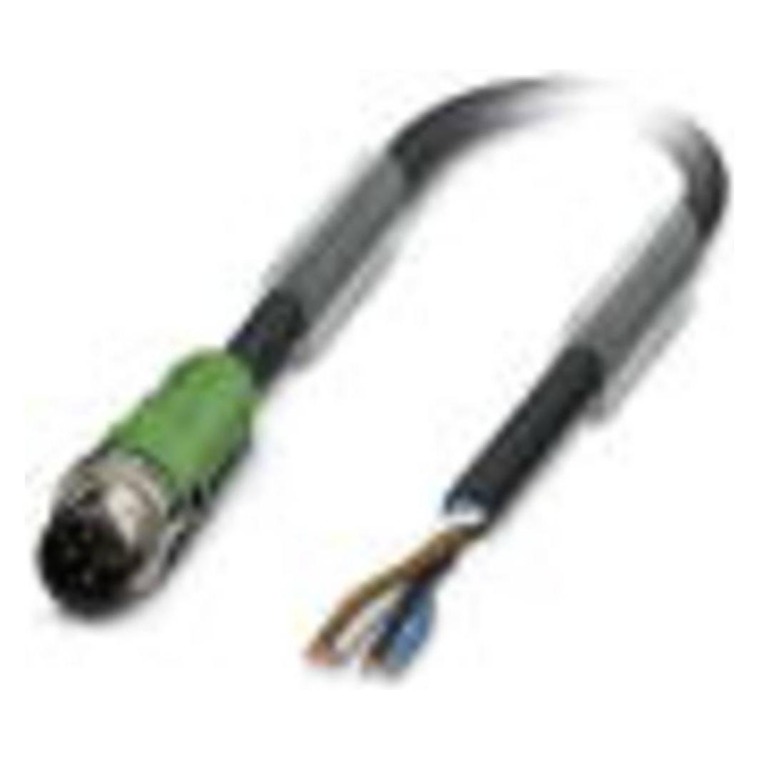 Phoenix Contact Contact 1555606 Sensor-/Aktuatorkabel 2 m, Elektronikkabel + Stecker, Schwarz