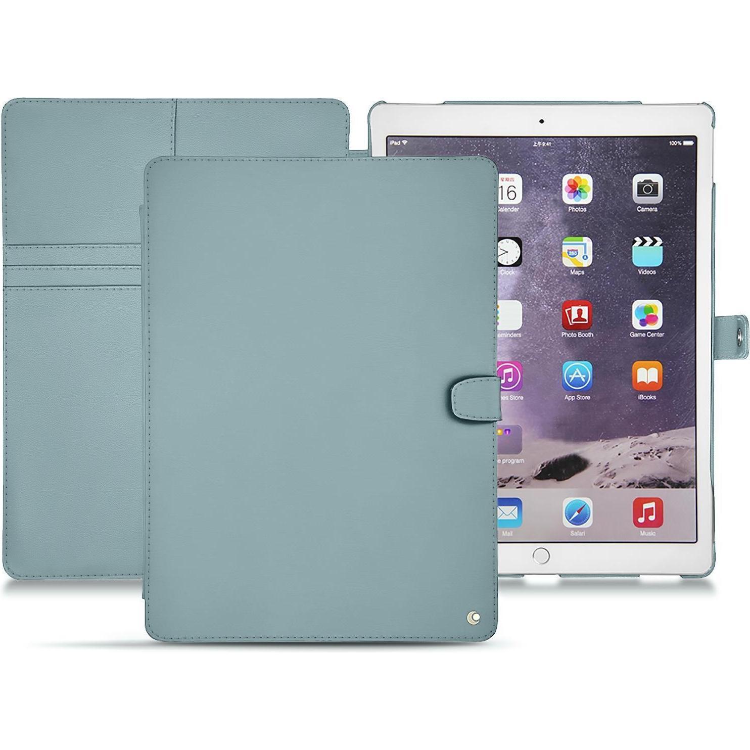 Noreve Lederschutzhülle Wallet (iPad Pro 12.9), Tablet Hülle, Blau