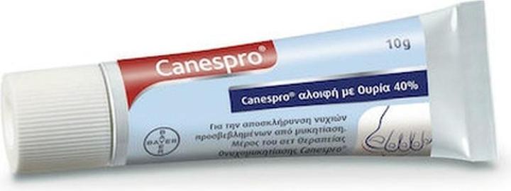 Bayer Canespro Behandlungsset für Onychomykose - 40 Urea 10g, 22 wasserfeste Verbände, 1 Plastik-Nai