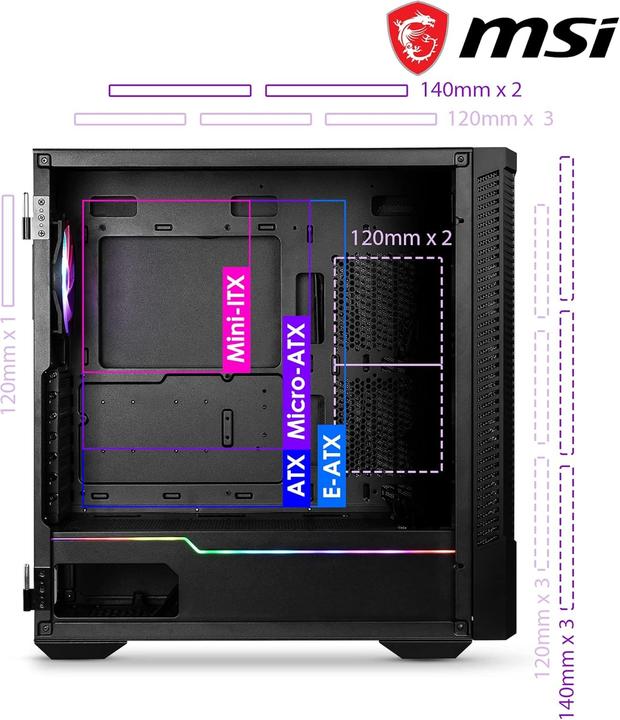 Produktbild MSI MPG VELOX 100R (ATX, mATX, Mini-ITX)
