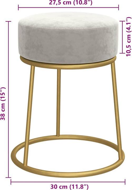 Actual product image vidaXL Stool