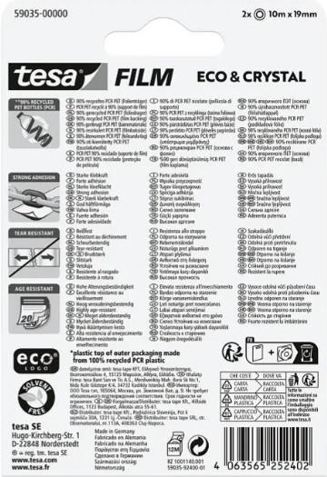 Produktbild tesa tesafilm® ECO & CRYSTAL Klebeband 33m:19mm (19 mm)