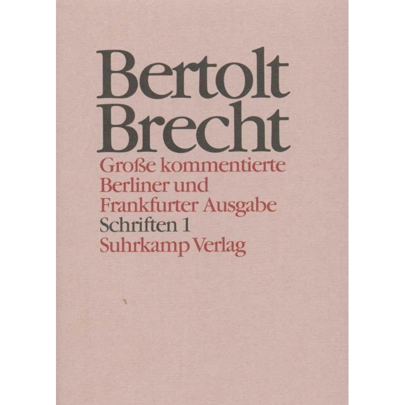 Brecht:Werke. Grosse kommentierte Ber.21, Fachbücher