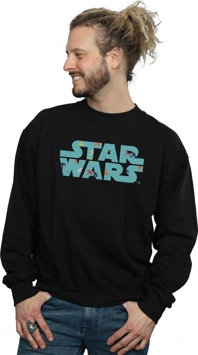 Produktbild Star Wars Retro XWing Pattern Logo Sweatshirt (M)
