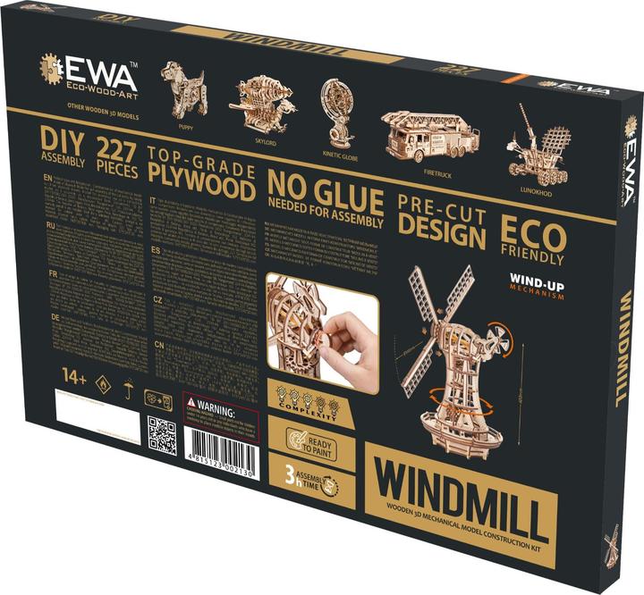 Produktbild Eco Wood Art 3D Holz Modellbausatz - Windmühle