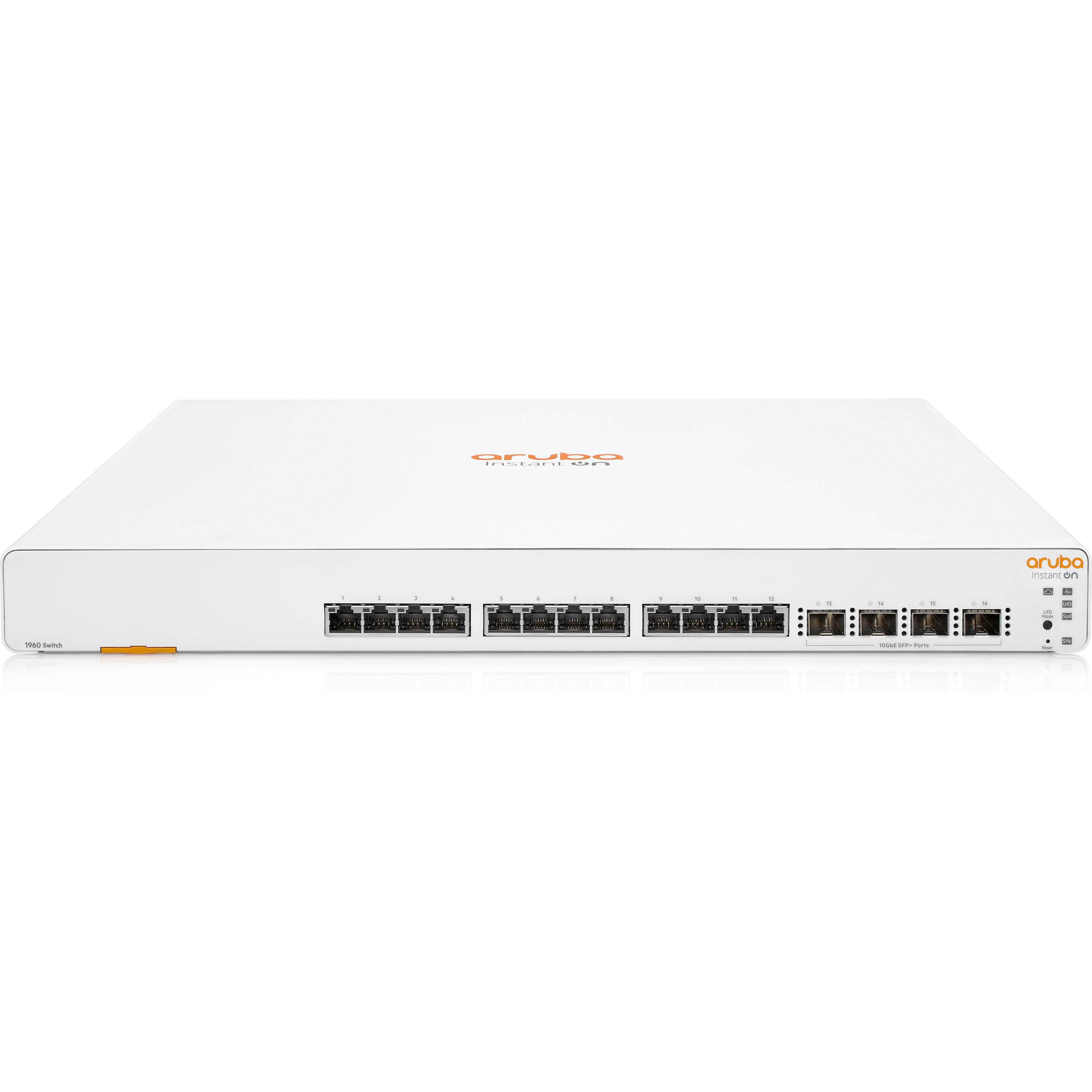HPE Aruba ION 1960 12XT 4XF Switch JL805A (16 Ports), Netzwerk Switch, Weiss