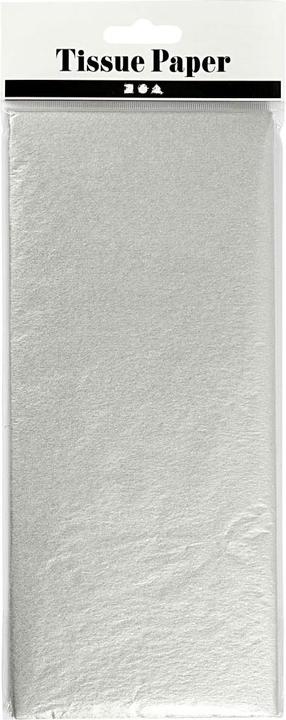 Produktbild Creativ Company Seidenpapier Silber 6 Blatt 14 gr, 50x70cm (14 g/m², 6 x)