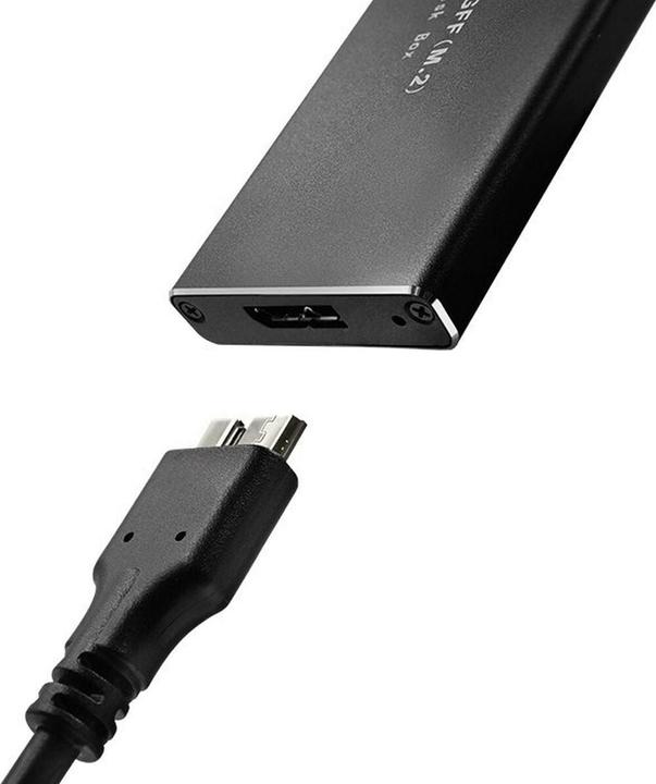 Actual product image Qoltec 51854 Hard drive Enclosure M.2 SATA SSD NGFF USB 3.0 (M.2 2230)