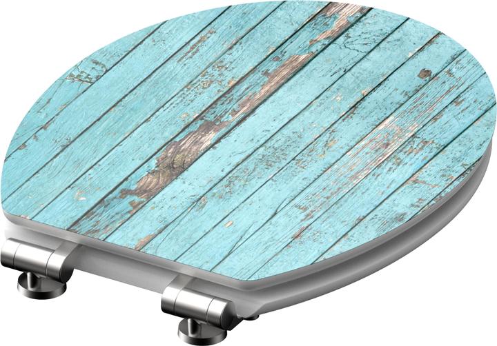 Actual product image Schütte MDF HG WC-Sitz BLUE WOOD