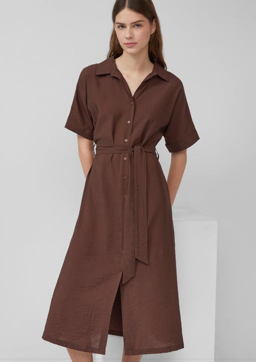 Image du produit s.Oliver Kleid Hemdblusenkleid aus Viskosemix mit Eingrifftaschen (40)