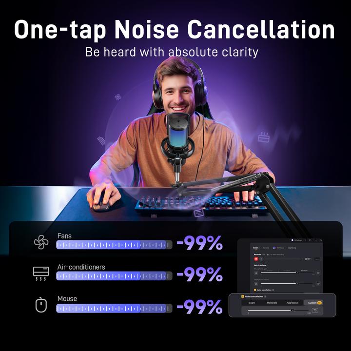 Actual product image Maono DM40 S Pro Microphone (Black)