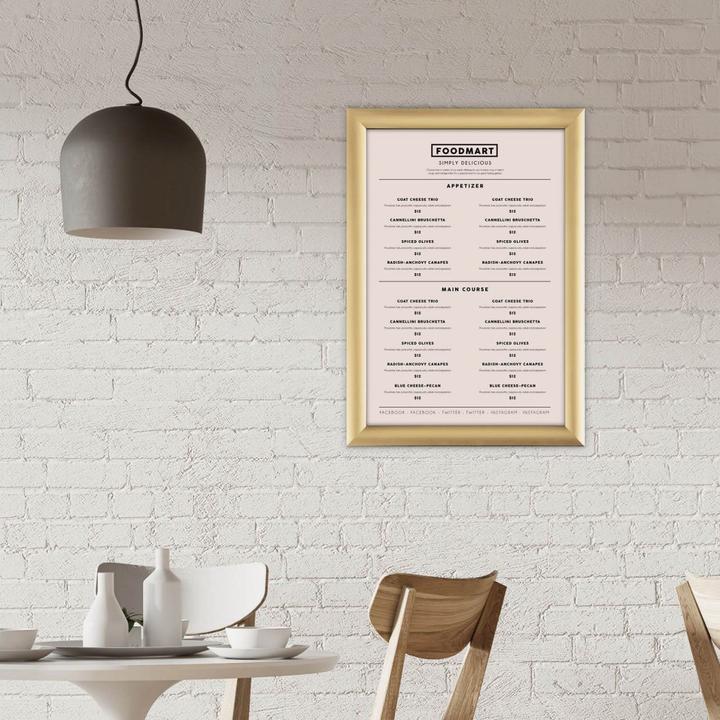 Actual product image Europel Poster frame, DIN A3, 25 mm, gold (29.7 x 42 cm)