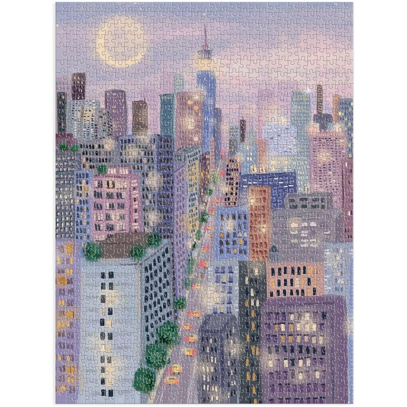 Thumbnail - City Lights 1000 Pc Puzzle In a Square box, Ratgeber von Galison