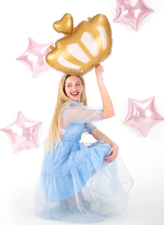 Immagine prodotto Partydeco Corona di palloncini in foil 52 x 42 cm, oro