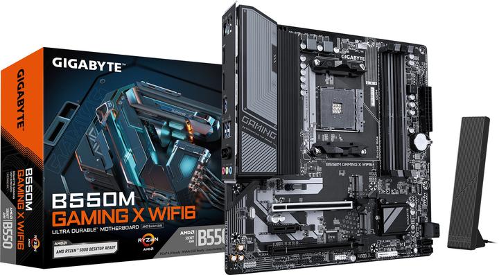 Actual product image Gigabyte B550M GAMING X WIFI6 (AM4, AMD B550, mATX)