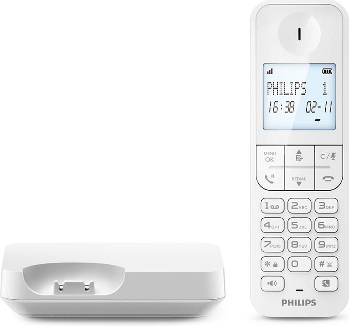 Actual product image Philips Wireless phone D2701W White