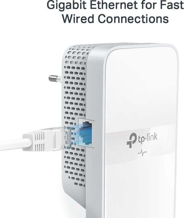 Produktbild TP-Link AV1000 Gigabit Passthrough Powerline ac Wi-Fi Kit TL-WPA7617 KIT mit TL-PA7017P 10 (1200 Mbit/s)