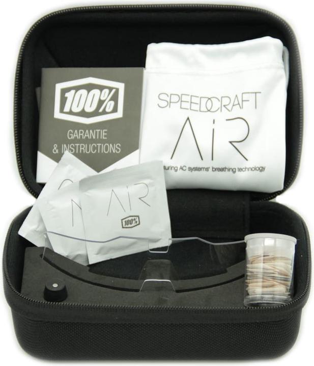 Immagine prodotto 100% Speedcraft Air (Soft Tact Black, HiPer Red Multilayer Mirror)