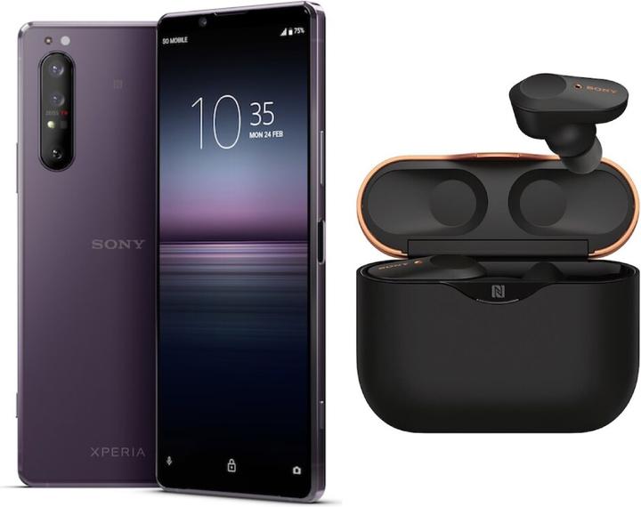 Image du produit Sony Xperia 1 II avec écouteurs WF-1000XM3