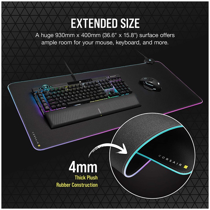 Actual product image Corsair MM700 RGB Extended (XL)