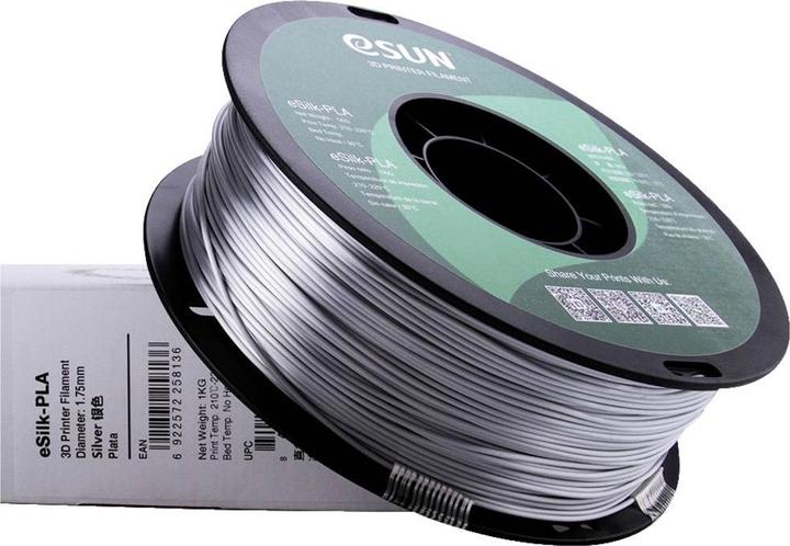 Immagine prodotto eSUN eSilk-PLA (PLA, 1.75 mm, 1000 g, Argento)