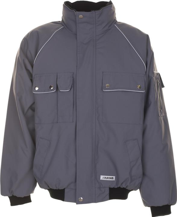 Produktbild Planam unisex Arbeitsjacke CANVAS 320 grau, schwarz Grösse 2XL (XXL)