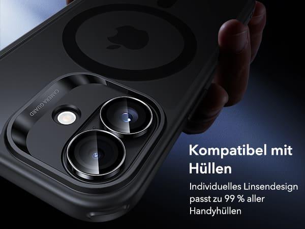 Produktbild ESR Armorite Camera Lens Protectors for iPhone17/16/16 Plus, Clear (1 Stk., Apple iPhone 16, Apple iPhone 16 Plus, Apple iPhone 17)