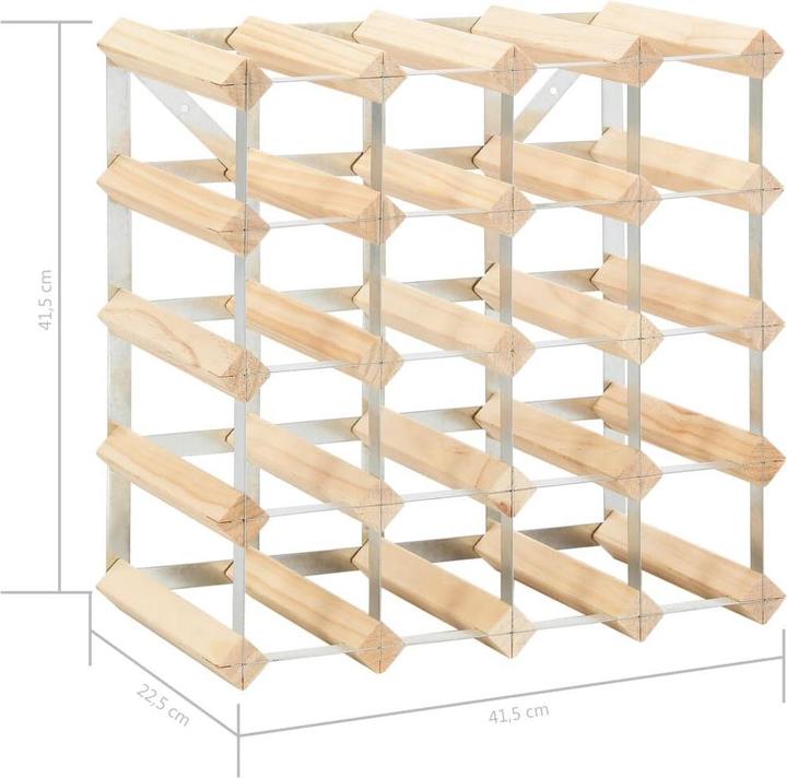 Actual product image vidaXL Dorkas (41.5 x 22.5 x 41.5 cm, 20 bottles)