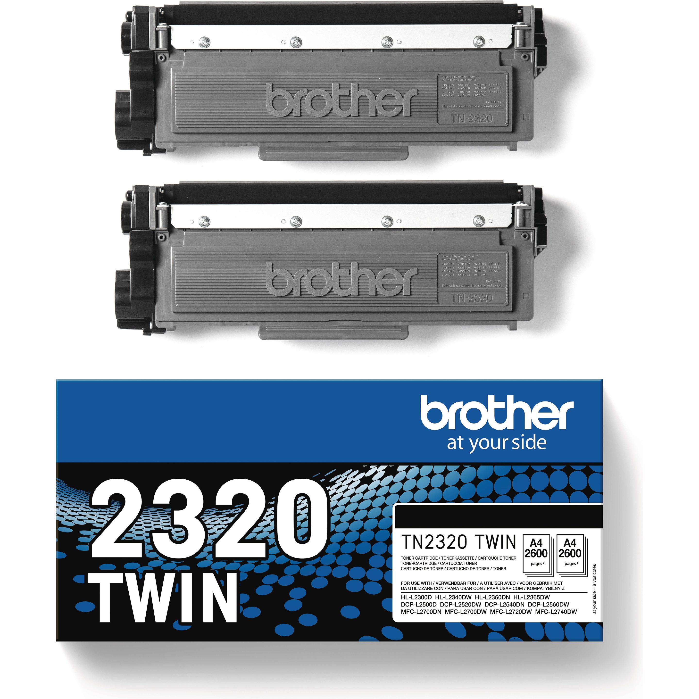 Thumbnail - Brother, Toner, TN-2320TWIN (BK)