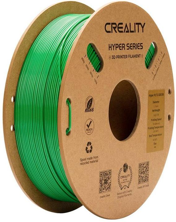 Image du produit Creality Filament PETG Hyper Vert, 1.75 mm, 1 kg (PETG, 1.75 mm, 1000 g, Vert)