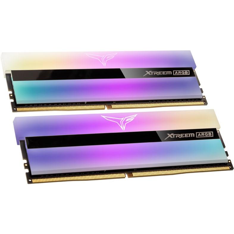 Team Group T-Force Xtreem ARGB, DDR4-3200, CL14 - 16 GB Dual Kit (2 x 8GB, 3200 MHz, DDR4-RAM, DIMM), RAM, Schwarz