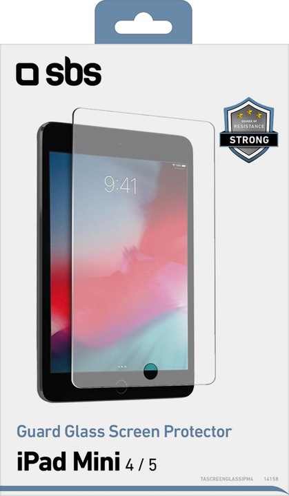 Image du produit SBS Protection d'écran ultra-résistante avec effet verre pour iPad mini 4 (1 pièce(s), iPad mini 2015 (4. Gen))