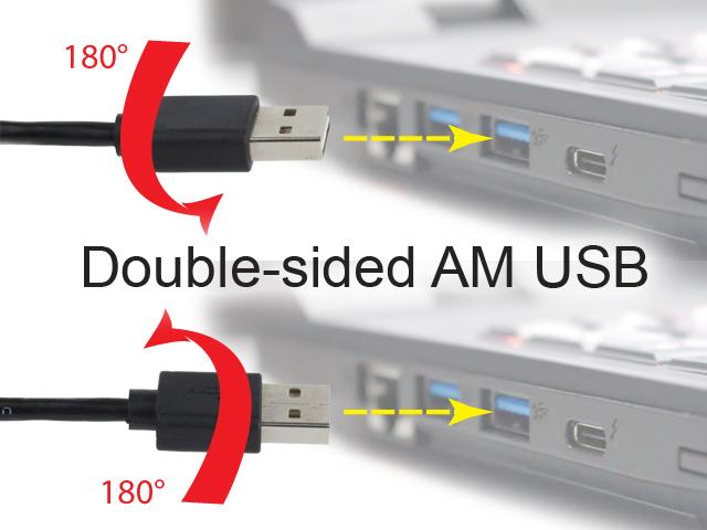 Produktbild Gembird CC-MUSB2D-1M (1 m, USB 2.0)