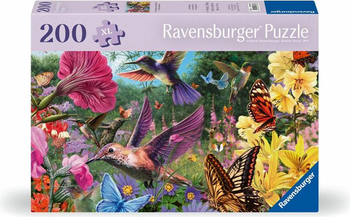 Ravensburger Puzzel 12001369 - Kolibries en vlinders - Puzzel voor ouderen en volwassenen (200 onderdelen)
