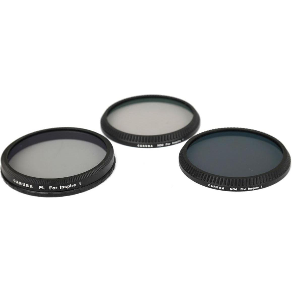 Caruba DJI Inspire + DJI OSMO Set di filtri PL/ND (Filtri per droni, DJI Inspire 1), Accessori per droni