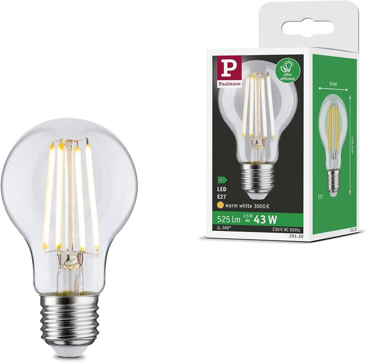 Energie-Label Paulmann AGL Eco-Line Filament (E27, 525 lm, 1x)