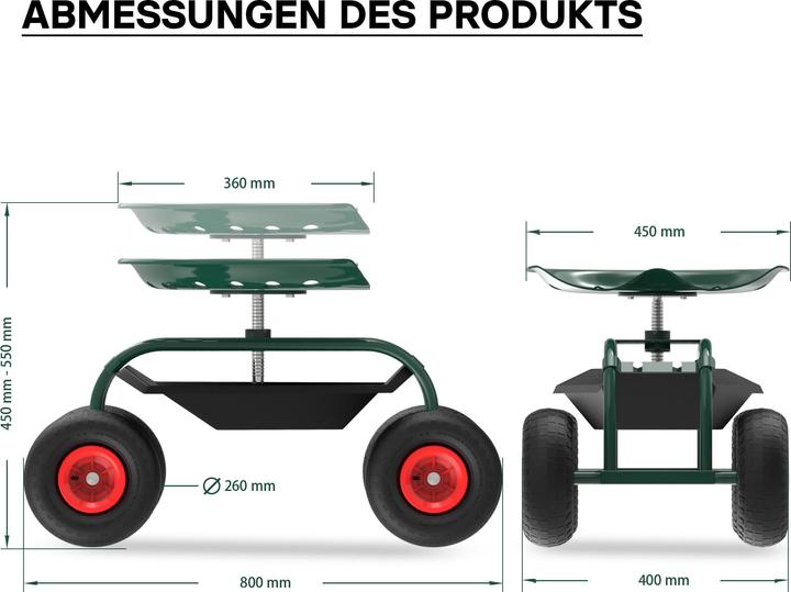 Image du produit Wiltec Gartenwagen (150 kg)
