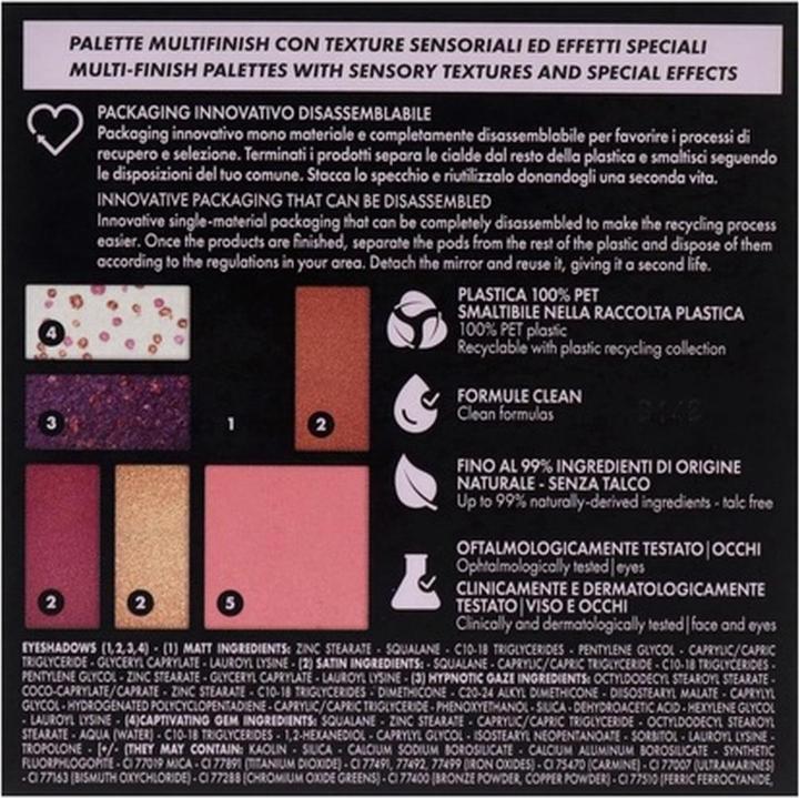 Actual product image Pupa Milano Palette S State of Mind (Black)