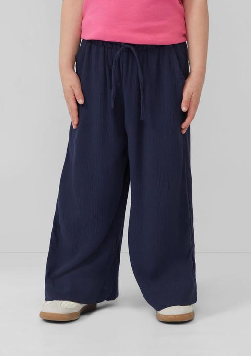 Produktbild S.Oliver Hose Wide-Leg-Hose aus crinkled Viskose mit Elastikbund (110)
