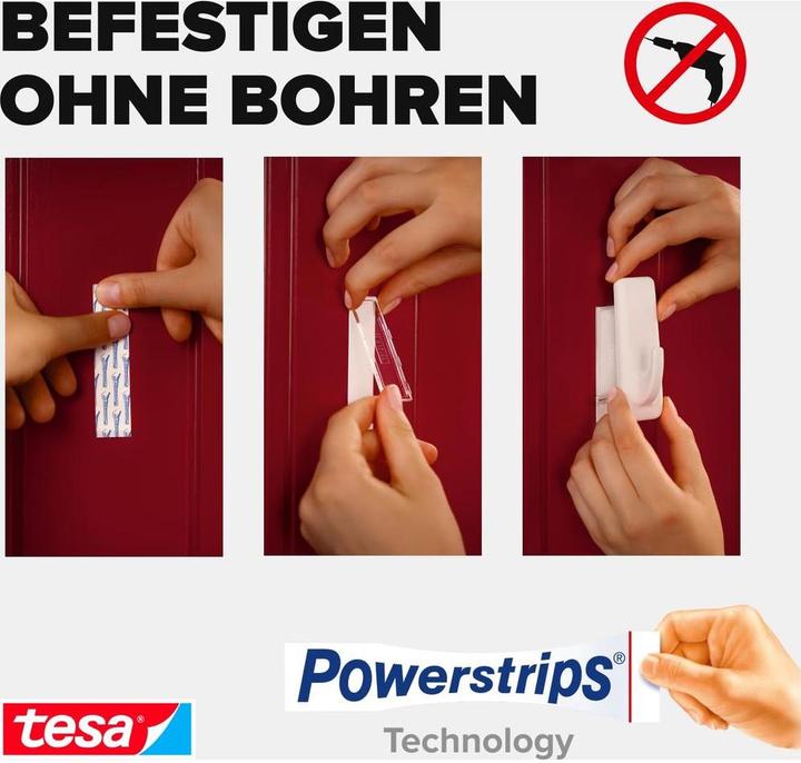 Productafbeelding tesa Powerstrips zelfklevende haak XL