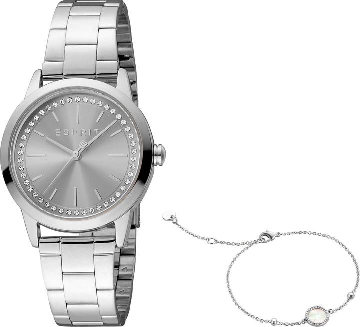 Actual product image Esprit Wristwatch Vaya Set, Silver (Analogue wristwatch, 32 mm)