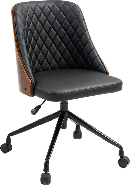 Actual product image Vinsetto Office chair with wooden backrest (48 - 54 cm)